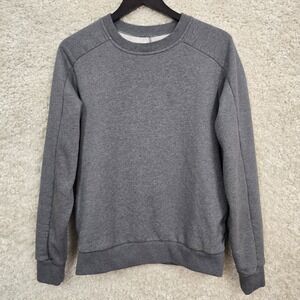 Pact Sweatshirt Men's Small Gray Organic Cotton Sustainable Crewneck Eco